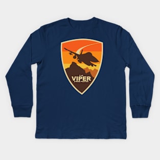 F-16 Viper Patch Kids Long Sleeve T-Shirt